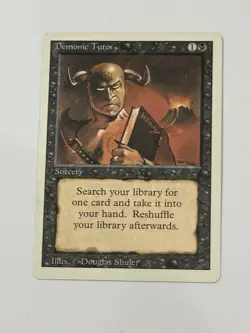 Magic The Gathering - Demonic Tutor - Revised Edition #105 Uncommon MTG - Image 2