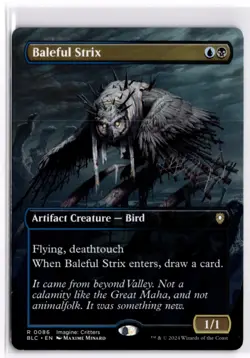 Baleful Strix Bloomburrow 86 LP x1 MTG Magic: the Gathering - Image 1