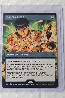 The Ten Rings (Borderless) Marvel Super Heroes, Magic the Gathering, MTG **NEW** - Image 1