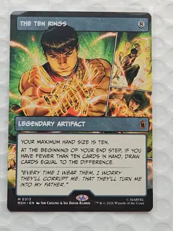 The Ten Rings (Borderless) Marvel Super Heroes, Magic the Gathering, MTG **NEW** - Image 2