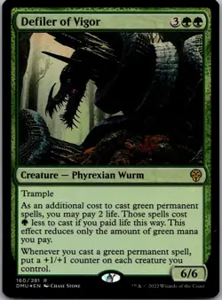 Defiler of Vigor 160 Rare Dominaria United Magic: The Gathering Foil Near Mint - Image 1