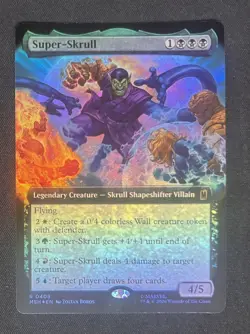 Super Skrull Extended Art Foil 409 Marvel Super Heroes Magic the Gathering - Image 1