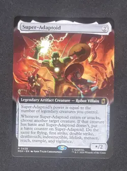Super Adaptoid Extended Art Foil 428 Marvel Super Heroes Magic the Gathering - Image 1