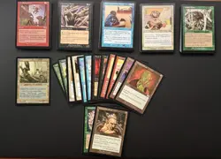 100 MTG Magic the Gathering Urza’s Saga Multi‑Color Vintage Lot Includes 2 Rares - Image 1