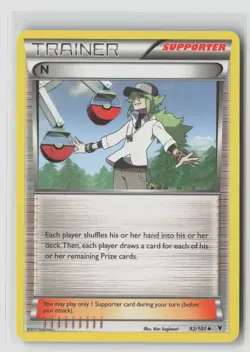 N #92/101 Noble Victories Uncommon Pokemon TCG LP - Image 1