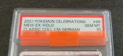 MEW EX Holo 2021 Pokemon Celebrations. PSA 10 Classic Collection 88/92 DE Gem MT - Image 2