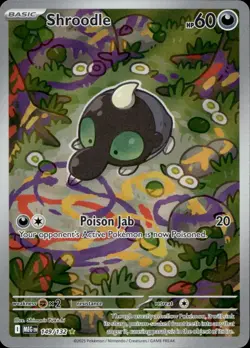 Shroodle 149/132 NM/M Illustration Rare Mega Evolution Pokemon Holo - Image 1