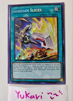 Gordian Slicer ALIN-EN066 Alliance Insight 1st Edition YuGiOh TCG NM - Image 1