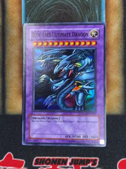 Yugioh Blue-Eyes Ultimate Dragon DLG1-EN001 Super Rare LP - Image 1