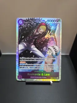 Rosinante & Law EB04-038 8000 Power Holo Blocker One Piece Card Game Character - Image 1