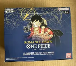 Bandai One Piece CCG Romance Dawn box EMPTY BOX ONLY OP-1 WHITE BOTTOM - Image 1