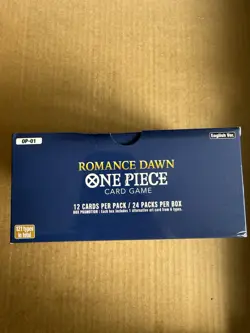 Bandai One Piece CCG Romance Dawn box EMPTY BOX ONLY OP-1 WHITE BOTTOM - Image 2