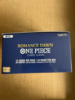 Bandai One Piece CCG Romance Dawn box EMPTY BOX ONLY OP-1 WHITE BOTTOM - Image 3