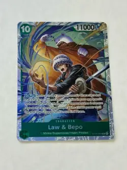 Law & Bepo ST24-004 SR Super Rare NM One Piece TCG English Foil Card - Image 1