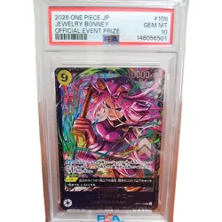 PSA 10 Bonney SR OP13-108 Flagship Battle 2026 Best 8 Promo ONE PIECE Japanese - Image 1