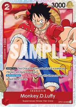Monkey.D.Luffy (024) Foil SR Romance Dawn OP01-024 NM - Image 1