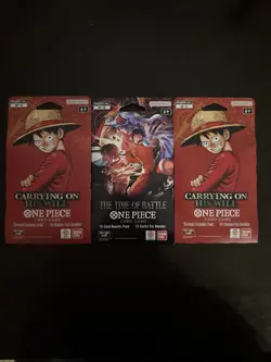 One Piece Carrying On His Will Sleeved Booster Pack (Lot of 2) OP-13/ Op-16 (1) - Image 1