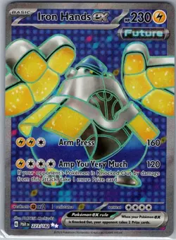 Iron Hands ex 223/182 SV04: Paradox Rift - Pokemon Card - NM - Image 1