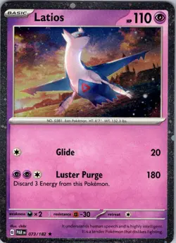 Latios (Cosmos Holo) 073/182 Rare Miscellaneous Cards & Products Pokemon NM - Image 1