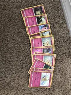 13 fairy type pokemon cards Holos, Reverse Holos, and regular slightly damaged - Image 1