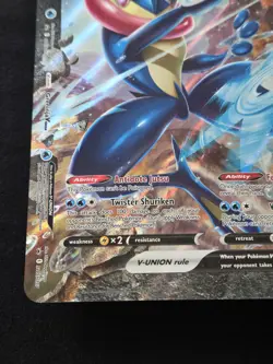Pokemon Card Greninja V Union SWSH157 Oversized JUMBO Black Star Promo - Image 2