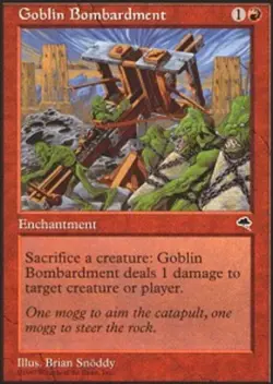 1x Goblin Bombardment Heavy Play MTG Magic - Kid Icarus - - Image 1