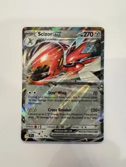 Pokemon TCG Temporal Forces Scizor EX #111/162 NM - Image 1