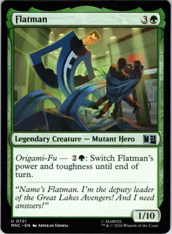 Flatman 721 Uncommon Commander: Marvel Super Heroes Magic: The Gathering NM - Image 1