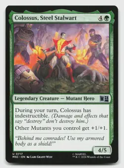 Colossus, Steel Stalwart 717 Commander: Marvel Super Heroes MTG NM - Image 1