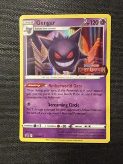Pokemon Gengar SWSH241 Black Star Promo Lost Origin Prerelease STAMP NM - Image 1