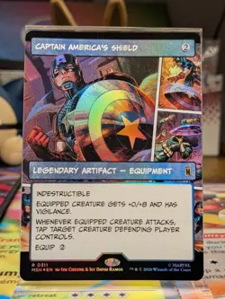 Captain America's Shield (Borderless) (0311) Marvel Super Heroes Foil - Image 1