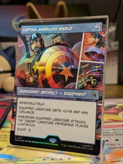 Captain America's Shield (Borderless) (0311) Marvel Super Heroes Foil - Image 3