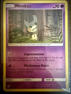 NM-Mint Mimikyu - 97/236 - Rare Pokemon Cosmic Eclipse - Image 1