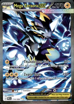 Mega Zeraora ex 114/084 Special Illustration Rare Pitch Black Pokemon Holo NM/M - Image 1