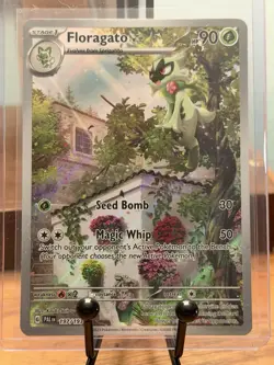 Floragato Holo Illustration Rare Paldea Evolved Pokemon TCG 197/193 - Image 1