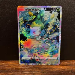 Pokemon TCG Pocket Bulbasaur Holographic Illustration Rare - Fan Art - Image 1