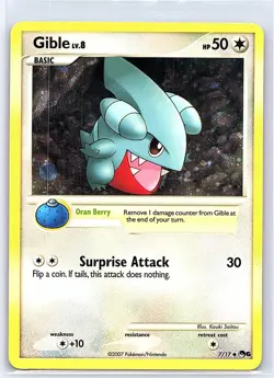 GIBLE 7/17 UNCOMMON POP SERIES 6 POKEMON NEAR MINT - Image 1
