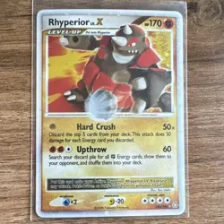 Pokemon TCG Rhyperior LV.X 145/146 Legends Awakened Holo Ultra Rare 2008 - Image 1