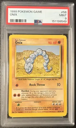 Wizards of the Coast PSA 9 1999 Base Set Onix 056/102 English Regular - Image 1