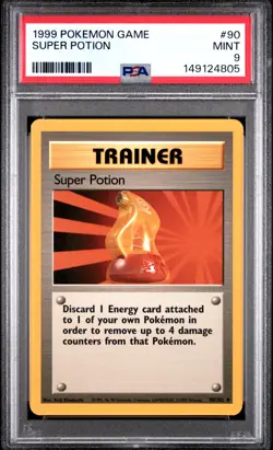 1999 POKEMON GAME BASE SET 90 SUPER POTION PSA 9 - Image 1