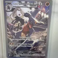 Pokemon Cynthia's Garchomp ex 232/182 SIR Full Art Holo Sv10 Destined Rivals - Image 3