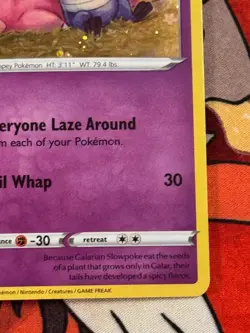 Galarian Slowpoke SWSH126 Cosmos Holo Promo - Pokemon Sword & Shield Promos - NM - Image 5
