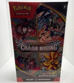 Pokemon TCG Mega Evolution—Chaos Rising Booster Bundle 6 Packs (60 Cards) - Image 1