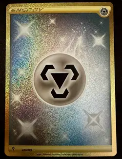 Pokemon Gold Secret Rare Full Art Metal Steel Energy Evolving Skies Card 237/203 - Image 1