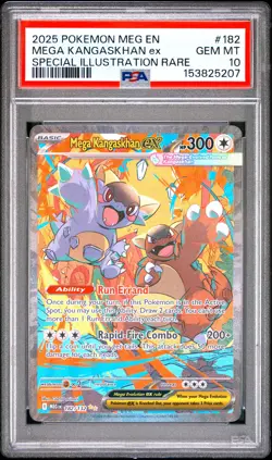 2025 POKEMON MEG EN-MEGA EVOLUTION #182 MEGA KANGASKHAN EX PSA 10 - Image 1