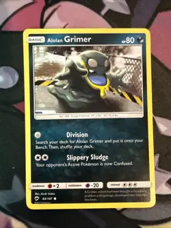 Pokemon TCG Burning Shadows Alolan Grimer 83/147 - Image 1