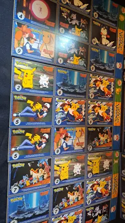 9 POKEMON 1ST MOVIE CARDS 1999 BURGER KING UNCUT SHEETS - Image 5