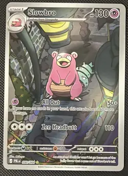 Slowbro 090/084 Illustration Rare ME: Pitch Black Pokemon TCG NM - Image 1