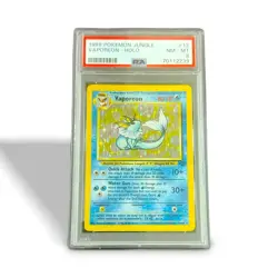 1999 Pokemon Jungle Vaporeon #12 Holo PSA 8 - Image 1