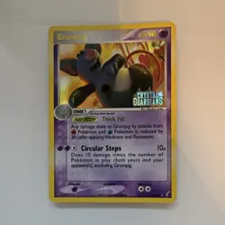 Pokemon Grumpig 20/100 Crystal Guardians Stamped Reverse Holo Rare 80 HP English - Image 1